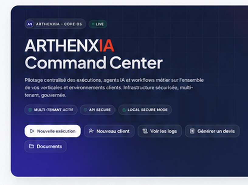 ARTHENXIA Core OS — Command Center